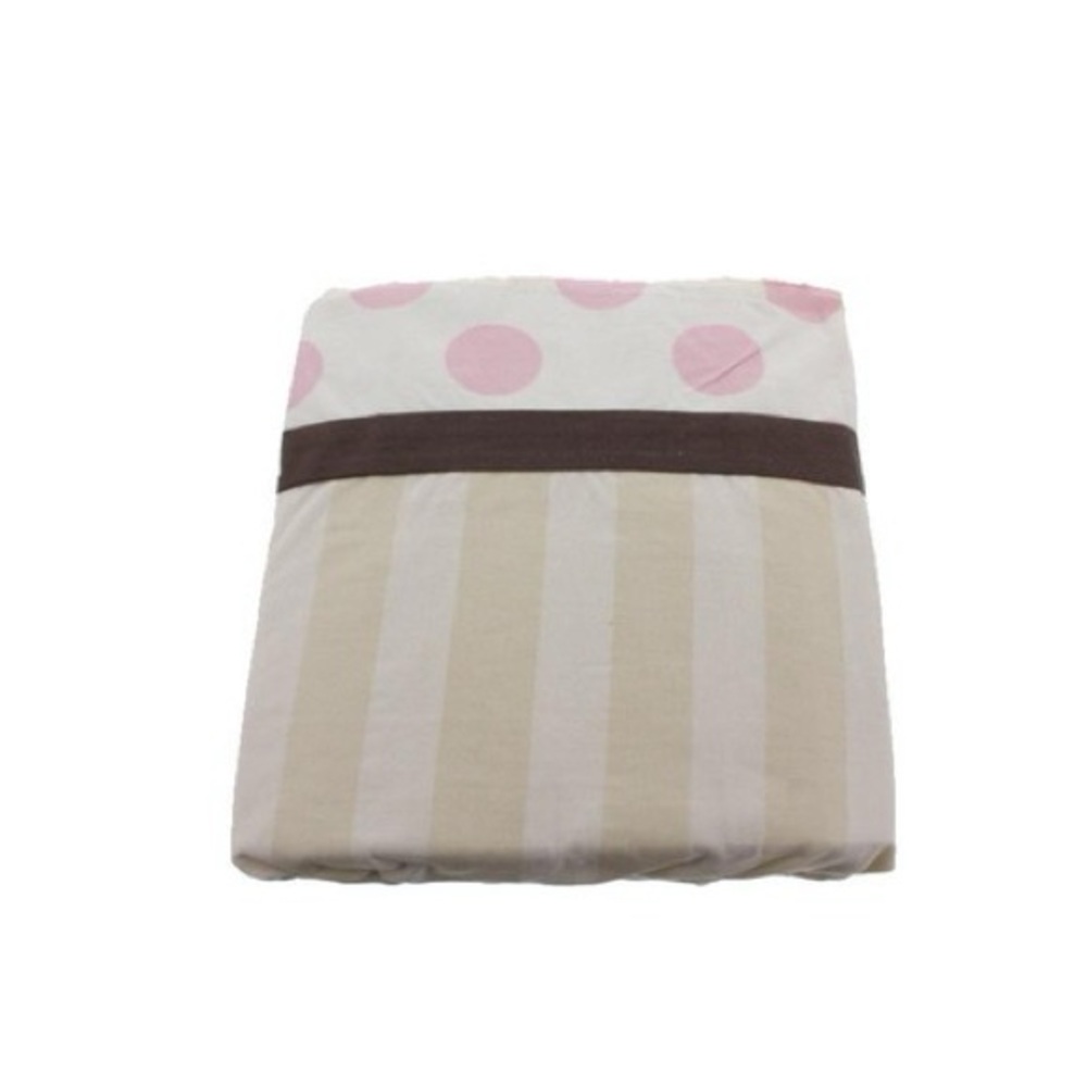 Tiddliwinks Pink Star Full Dust Ruffle.